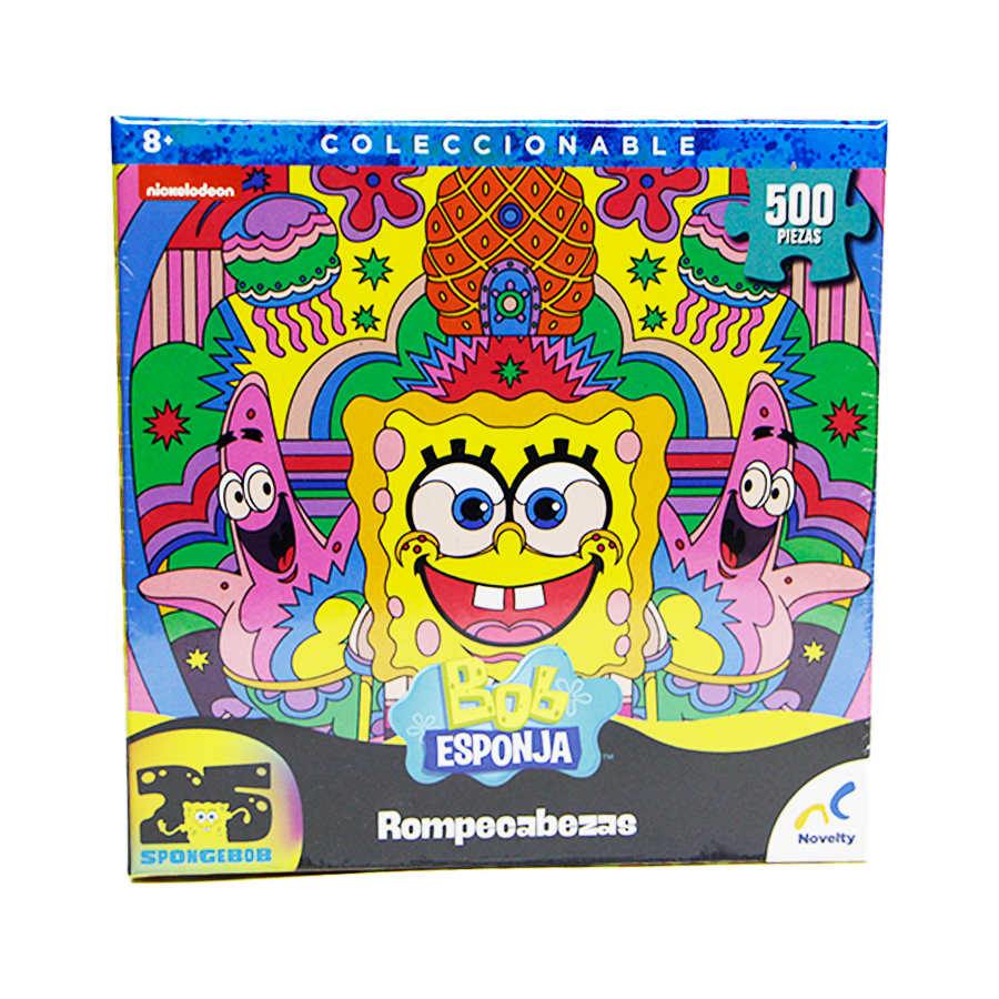 Rompecabezas Bob Esponga coleccionable 500 pzs