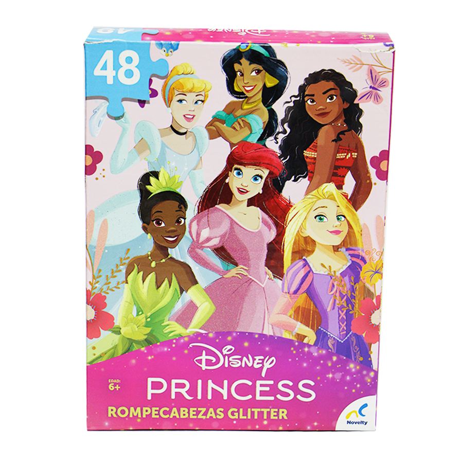 Rompecabezas princesas glitter especial 48 pzs